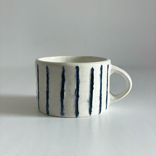 Classic Blue Striped Mug